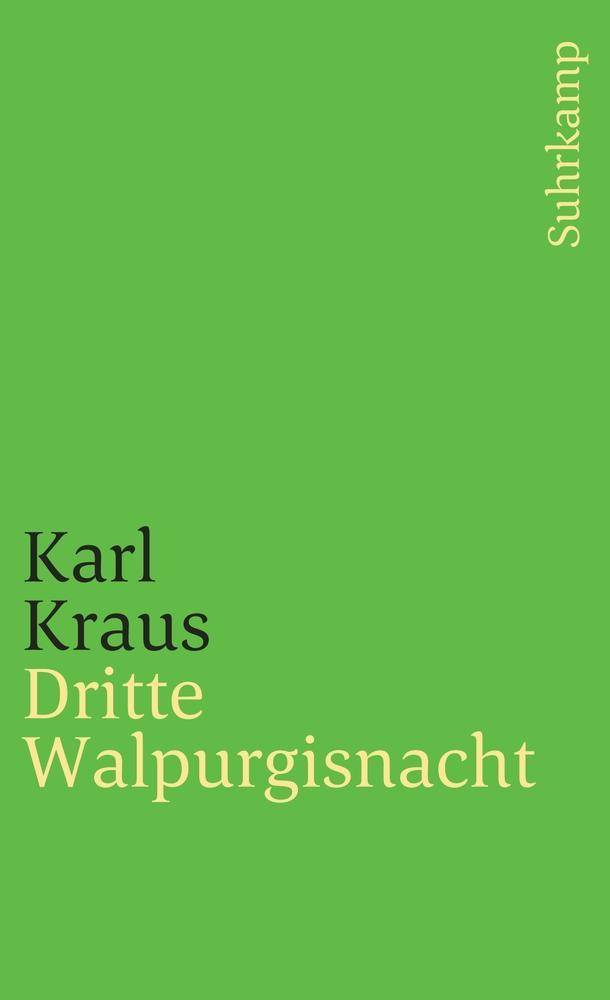 Dritte Walpurgisnacht Schriften in den suhrkamp taschenbüchern. Erste Abteilung. Zwölf Bände.