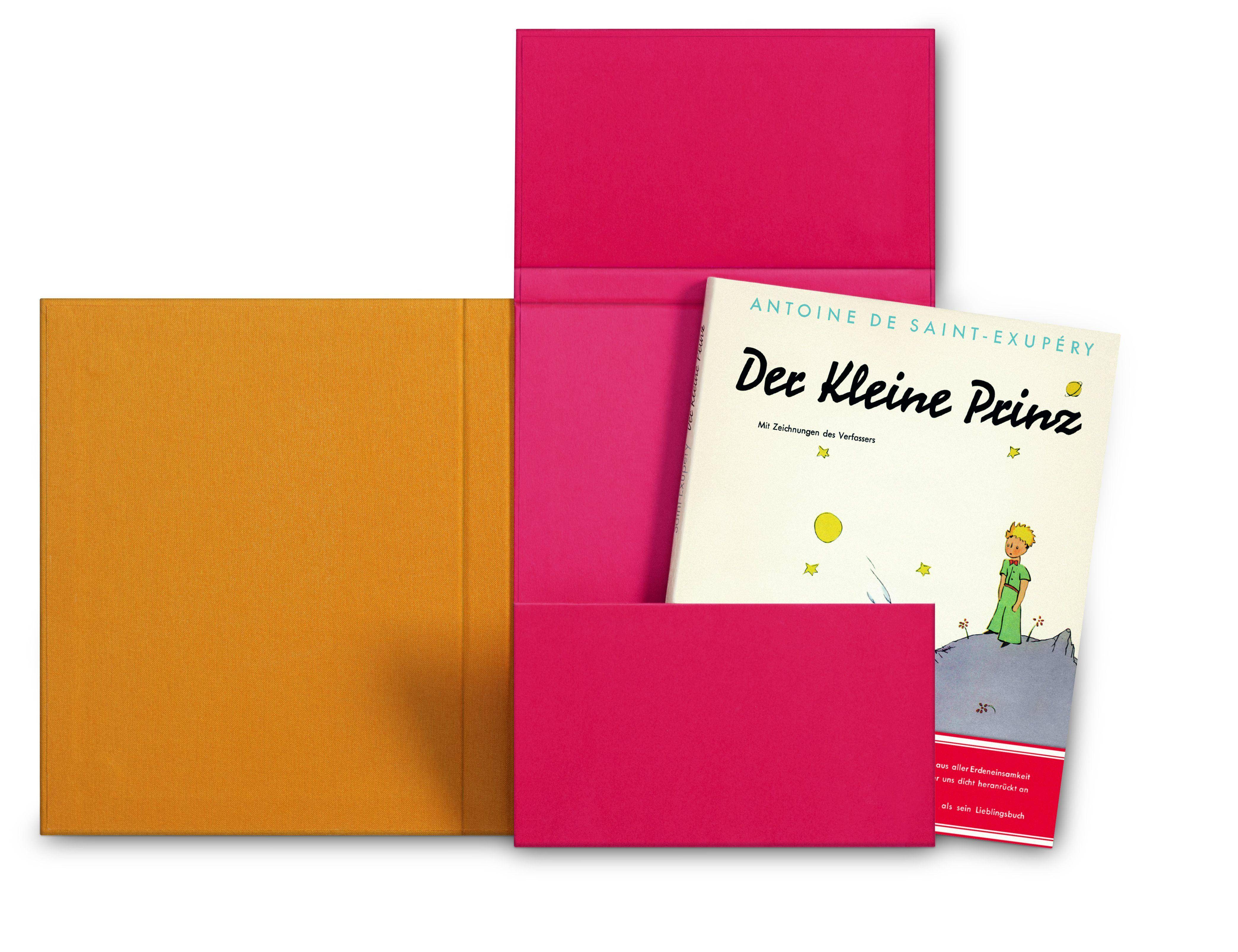 Der kleine Prinz. Faksimile in Geschenkbox Erstausgabe in leinenbezogener Magnet-Klappbox