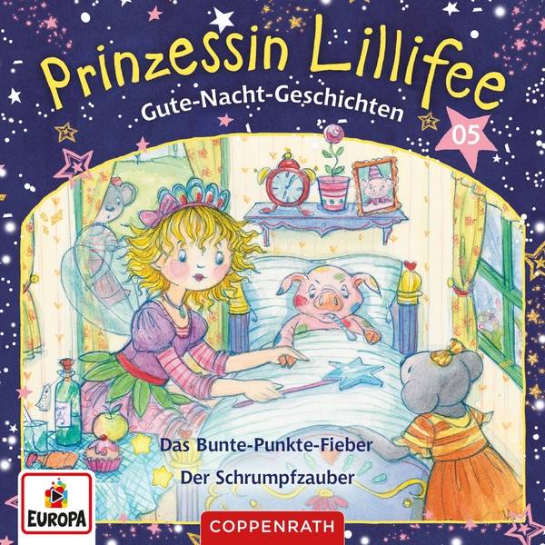 Prinzessin Lillifee - Gute-Nacht-Geschichten, Audio-CD Das Bunte-Punkte-Fieber & Der Schrumpfzauber
