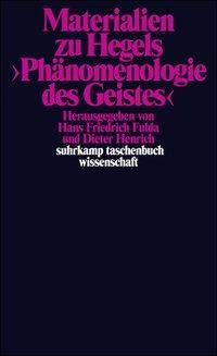 Materialien zu Hegels 'Phänomenologie des Geistes' suhrkamp taschenbuch wissenschaft 9