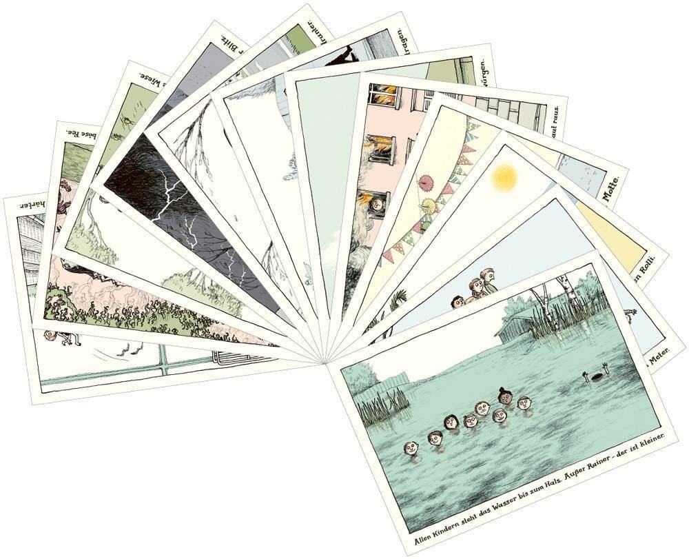 Alle Kinder, gemischtes Postkartenset (12 Stück/12 Motive) VE 12 Ex.