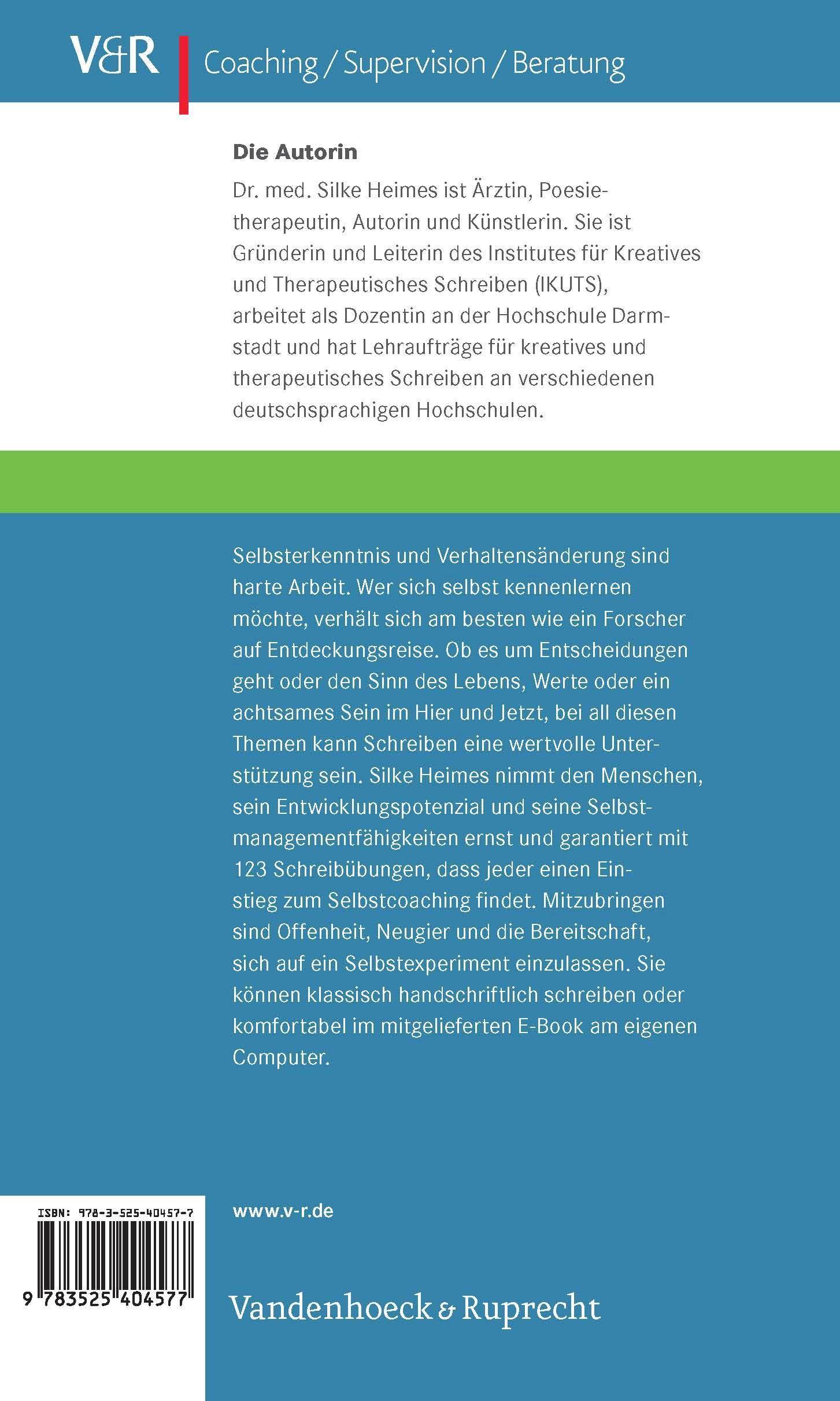 Schreiben als Selbstcoaching Besteht aus: 1 Buch, 1 E-Book