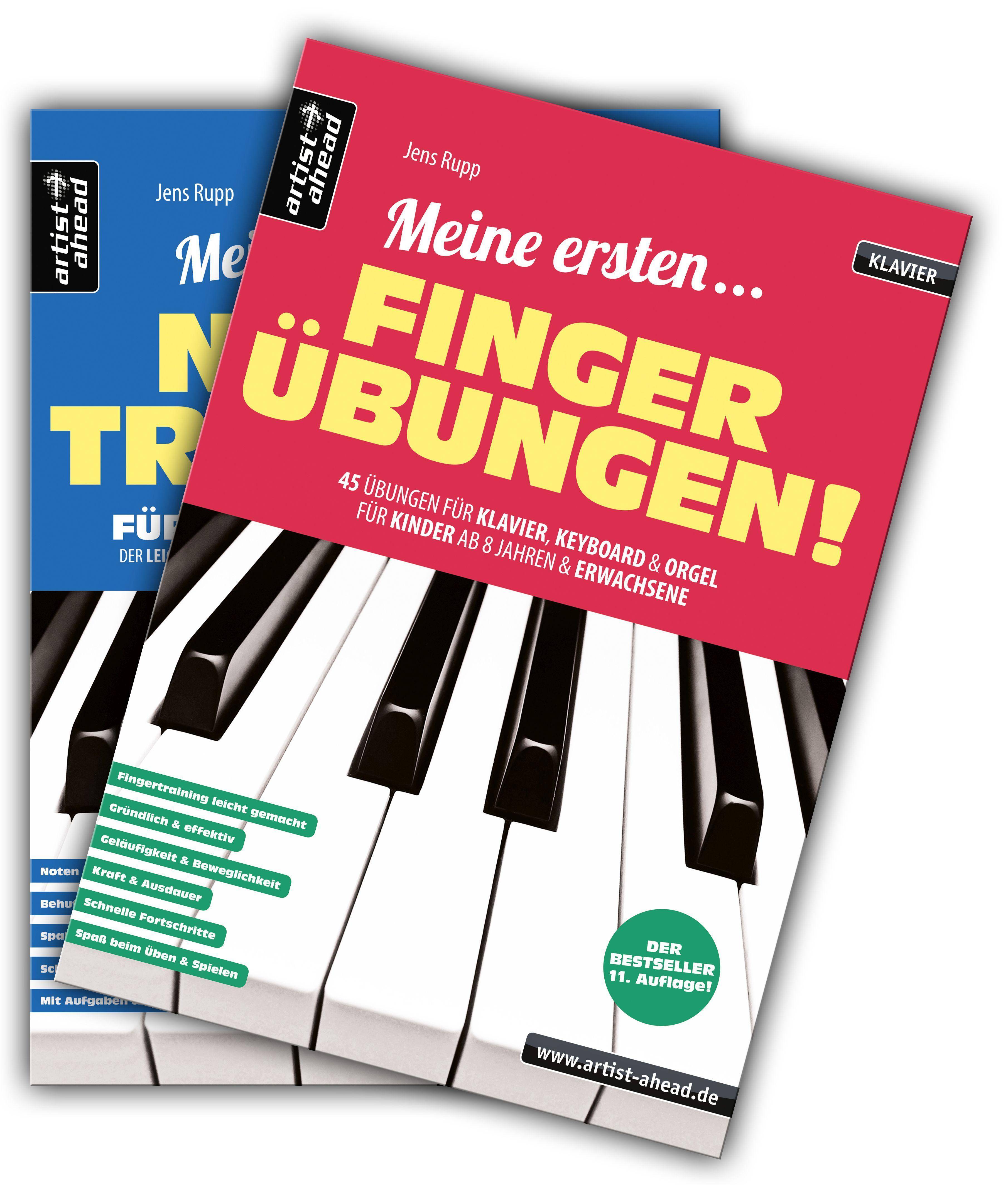 Meine ersten Fingerübungen & Mein erstes Notentraining im Set! Der leichte Einstieg für Kinder ab 8 Jahren & Erwachsene