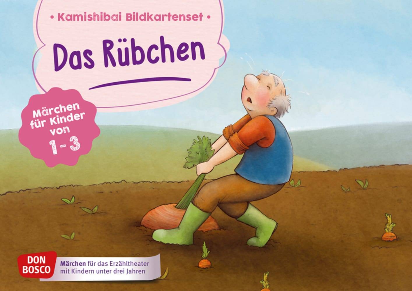 Das Rübchen. Kamishibai Bildkartenset Märchen für Kinder von 1-3