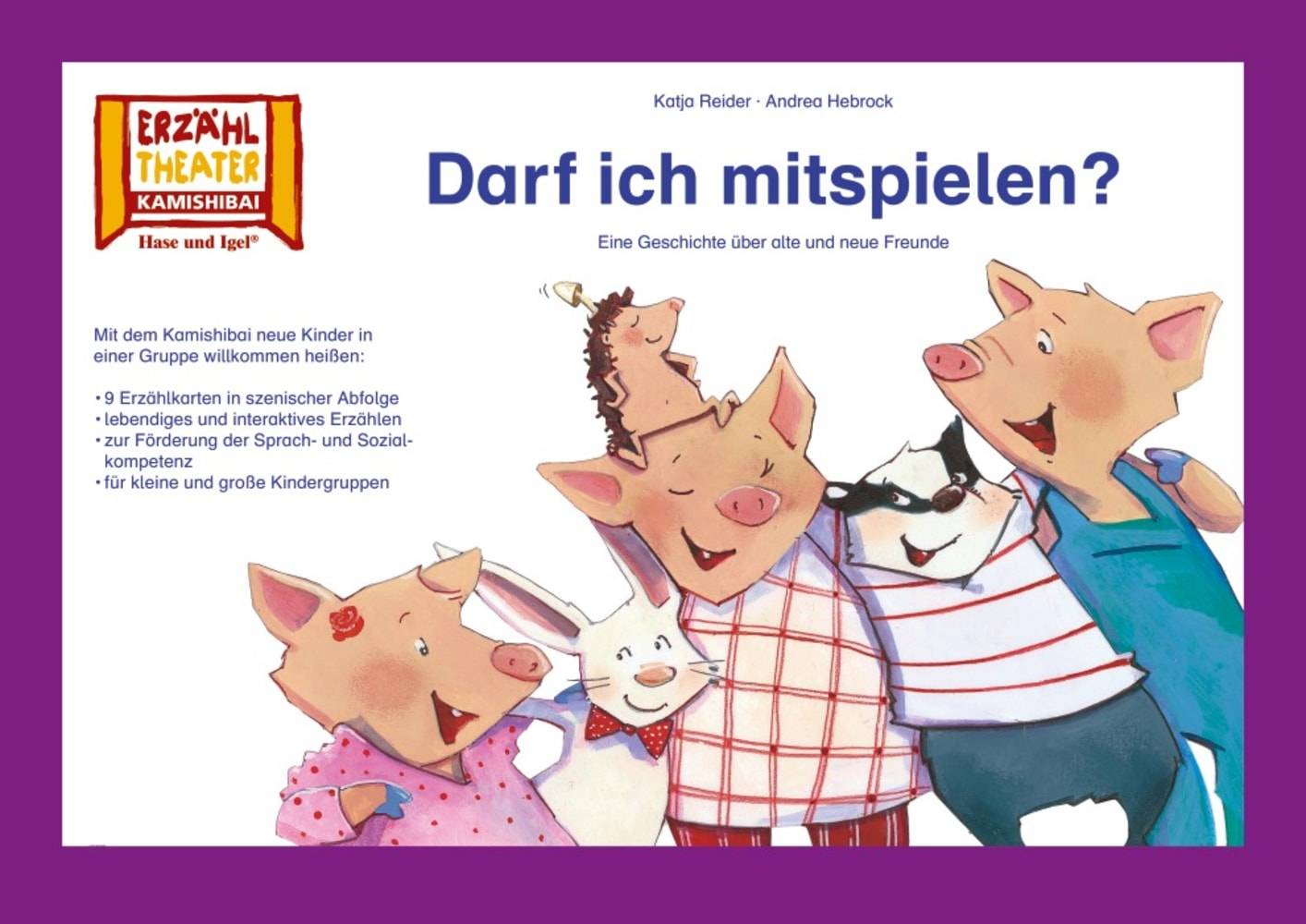Kamishibai: Darf ich mitspielen? 9 Bildkarten für das Erzähltheater