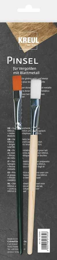 SELVA Pinsel für Vergolden mit Blattmetall, 2er-Set