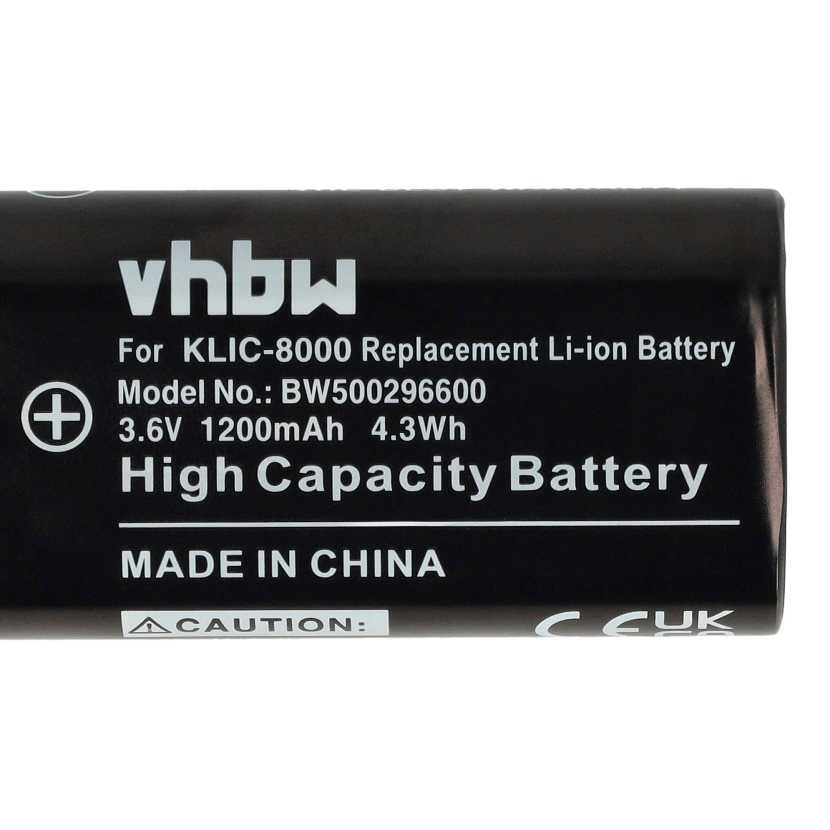 vhbw 3x Akku kompatibel mit Ricoh Caplio RZ1, R2, R1S, R1 Kamera (1200 mAh, 3,6 V, Li-Ion)