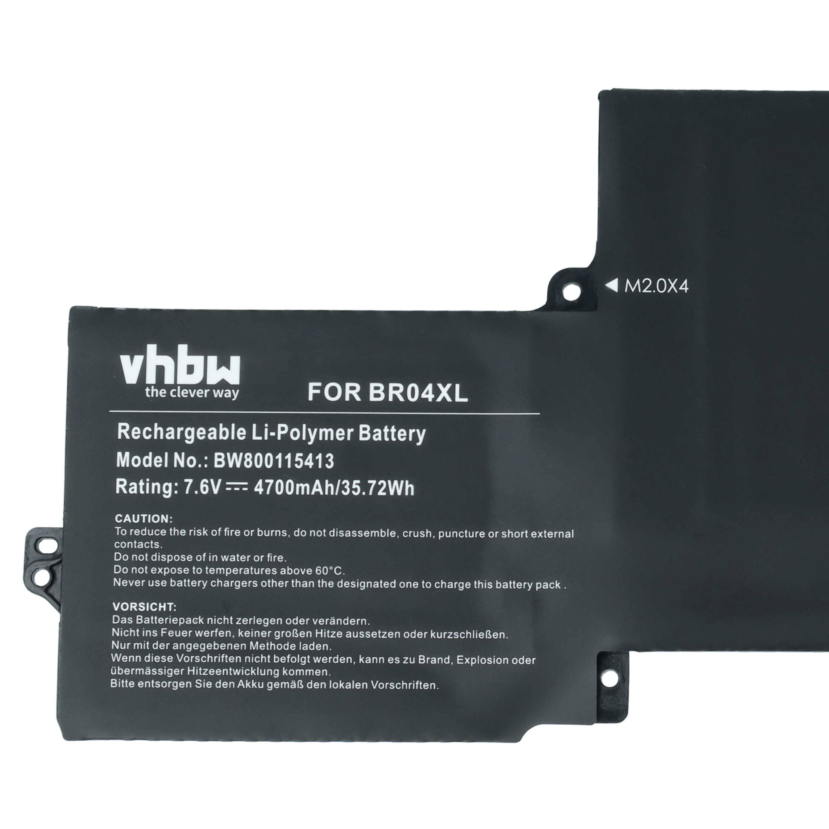 Aufladbare Li-Polymer-Batterie mit Bezeichnung „FOR BR04XL