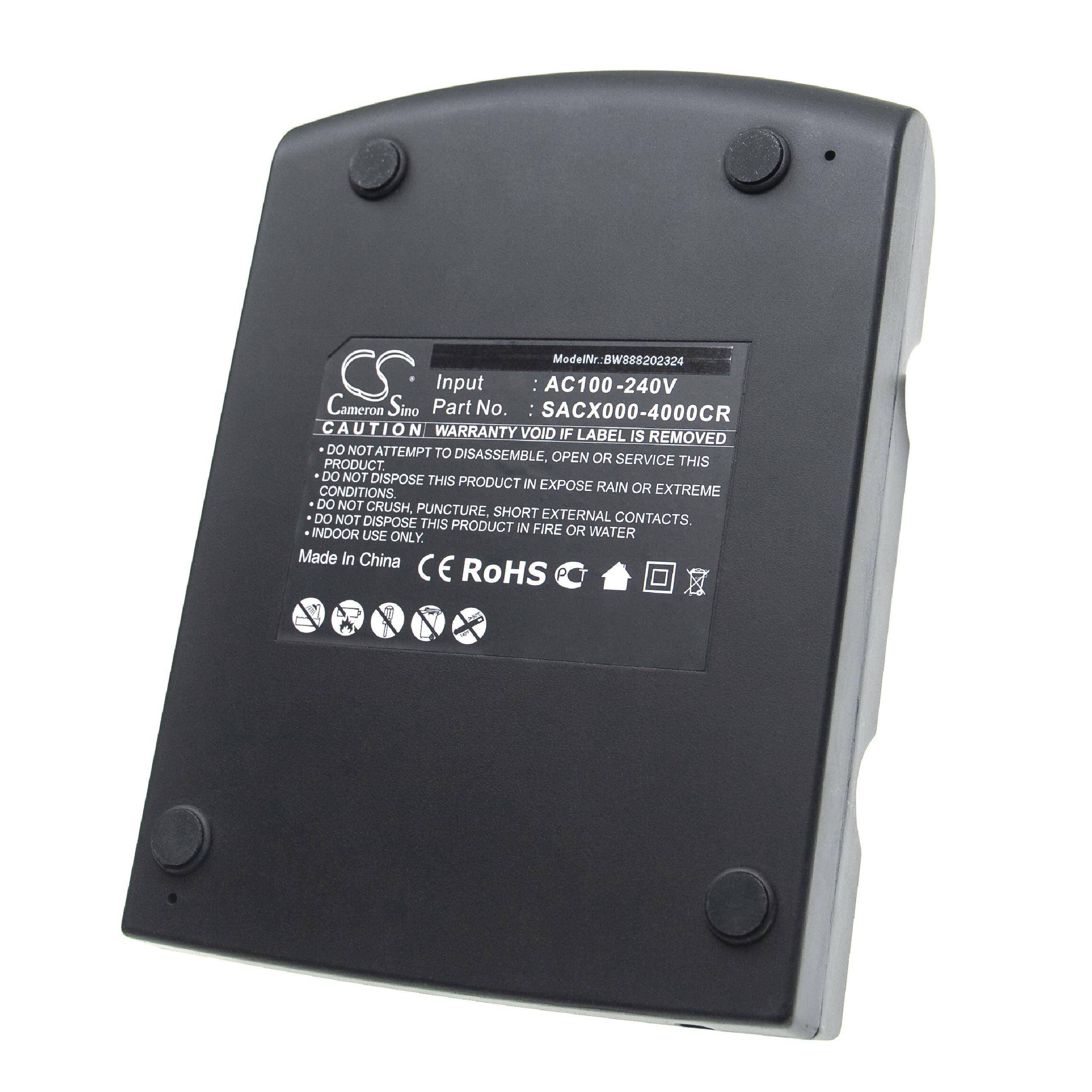 vhbw 4-fach Ladestation kompatibel mit Symbol MC3090S-IC38HBAQER, MC3090S-IC48H00G-E Mobiler Computer Barcode Scanner - Schwarz