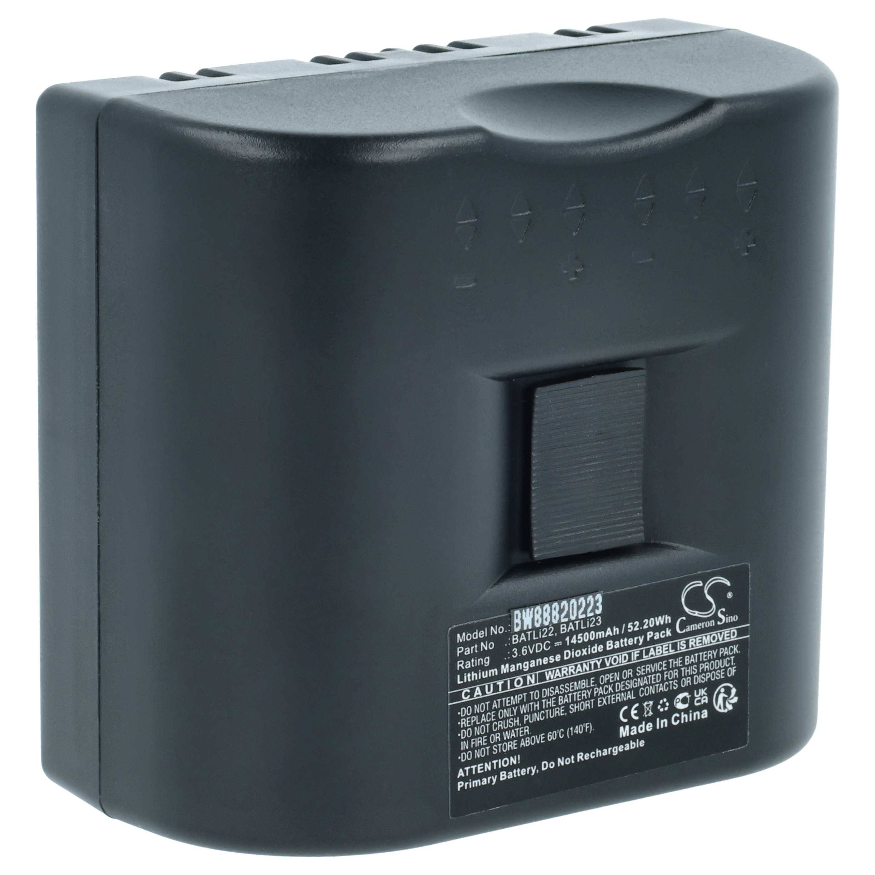 vhbw Batterie kompatibel mit Daitem S660-22F, S404-22F, S405-22F, S405-22e, S310-22F, S304-22F Alarmanlage, Alarmsystem (14500 mAh, 3,6 V, Li-MnO2)