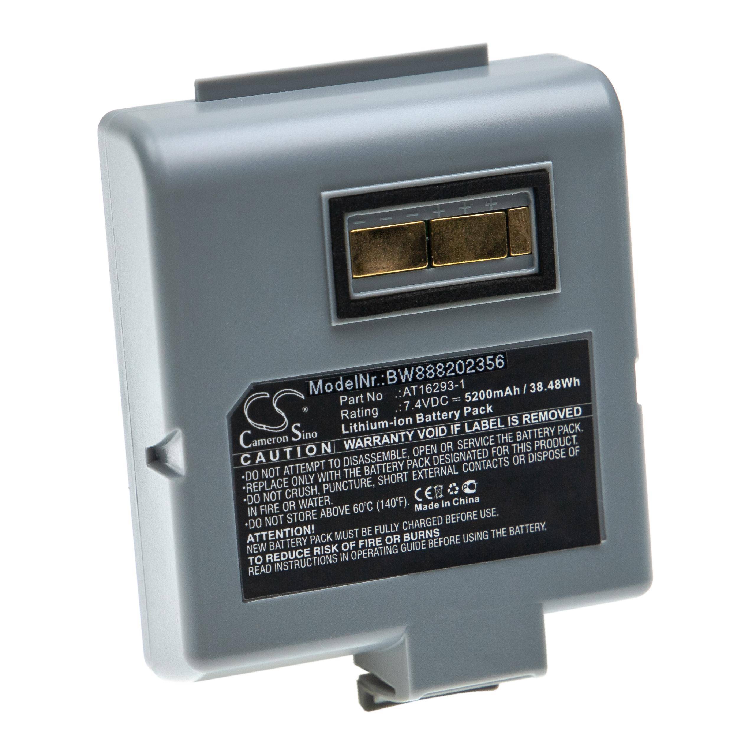 Ein grauer Batteriepack mit der Bezeichnung „Modellnr.: BW889202356