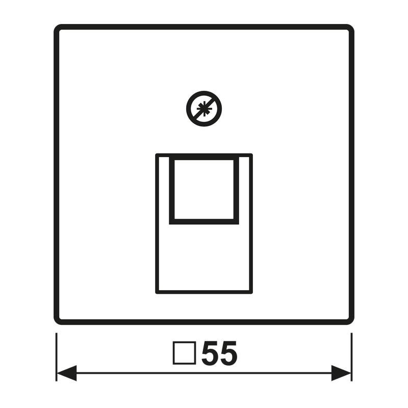 Jung Abdeckung A 569-1 NA PLUA AL