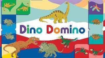 Dino Domino Dominospiel für Kinder ab 3 Jahren
