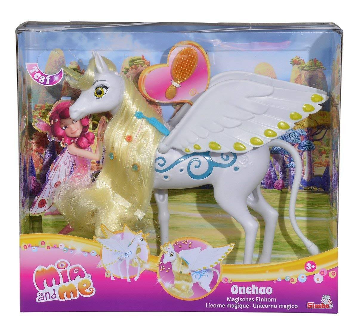 Simba 109480095 - Mia and Me, magisches Einhorn Onchao mit Licht und Sound, Spielfigur