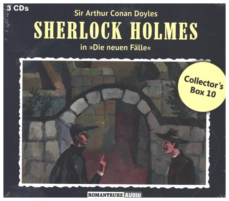 Sherlock Holmes, Die Neuen Fälle, Collector's Box, 3 Audio-CD Romantruhe Audio, Fälle 28-30, 3 CDs, Sir Arthur Conan Doyles Sherlock Holmes in 'Di