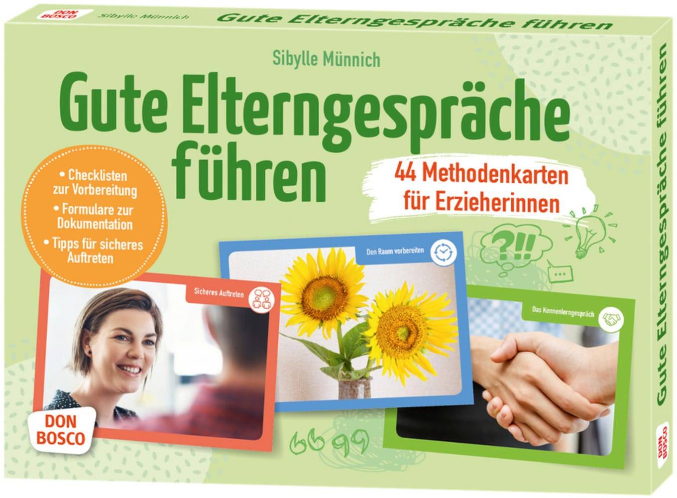 Gute Elterngespräche führen - 44 Methodenkarten für Erzieherinnen, mit 1 Beilage Checklisten zur Vorbereitung. Formulare zur Dokumentation. Tipps f
