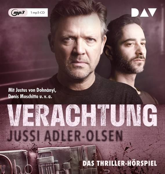 Verachtung. Carl Mørck, Sonderdezernat Q, Fall 4, 1 Audio-CD, Hörspiel mit Justus von Dohnányi, Denis Moschitto u.v.a. (1 mp3-CD), Hörspiel