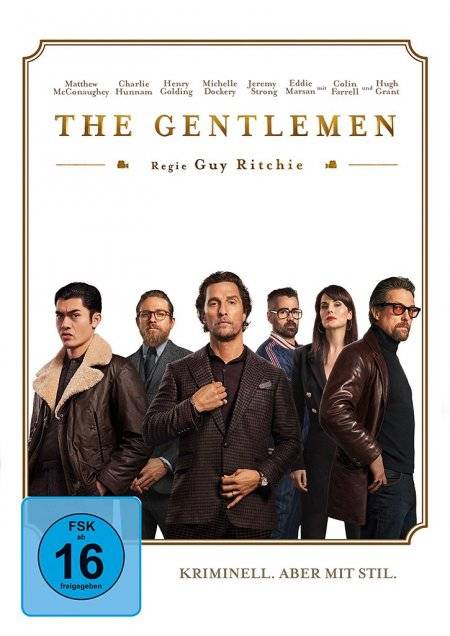 The Gentlemen Regie: Guy Ritchie, Schauspieler: Matthew McConaughey/Charlie Hunnam/Henry Golding u a, USA 2019, FSK ab 16, DVD-Video, Dt/engl, UT: