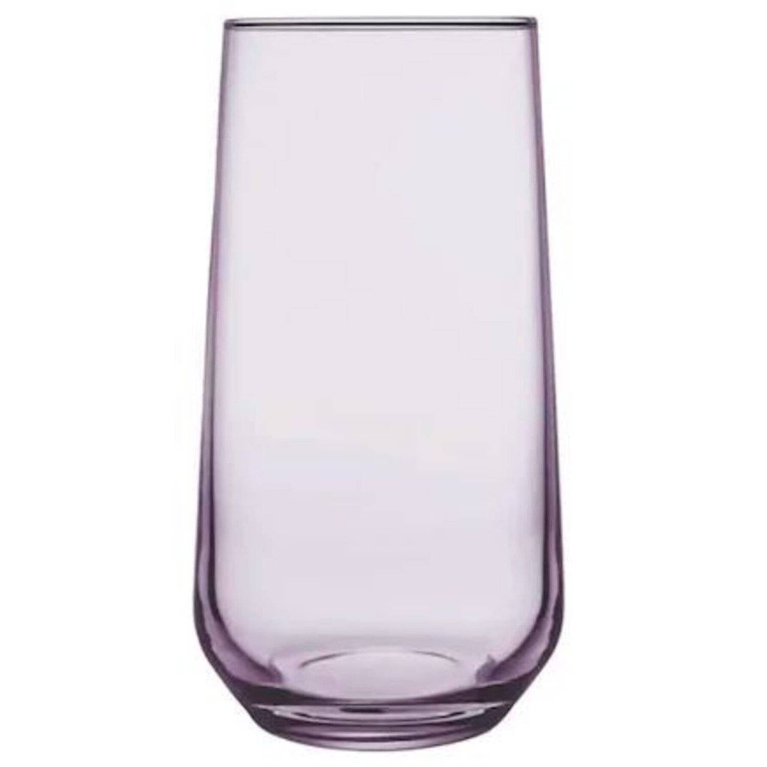 Pasabahce Allegra Universal Mehrzweck-Wassergläser 3er-Set Geeignet für Wein, Säfte, 470 ml (Highball) 420015 Lila