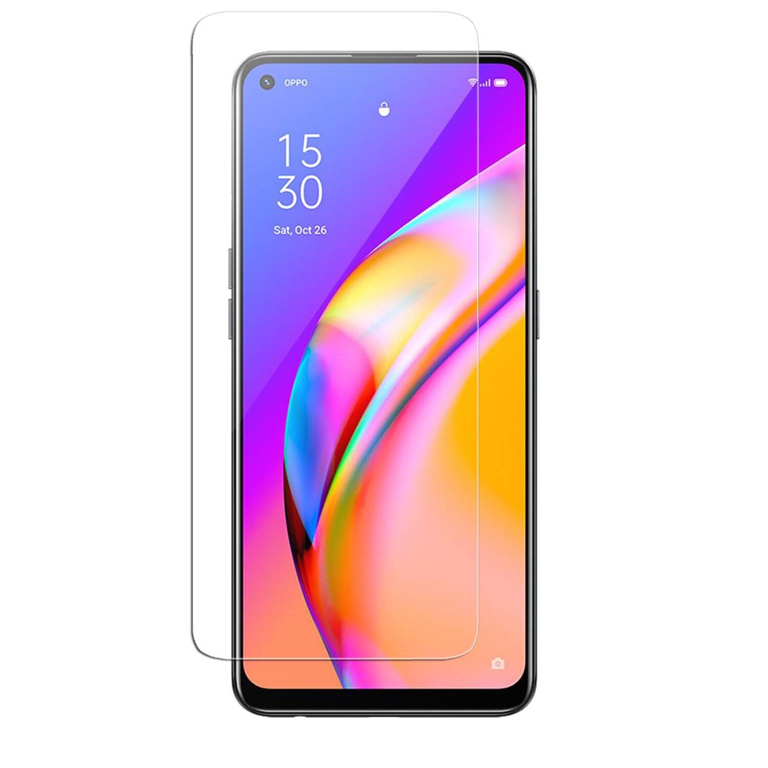 cofi1453 3X Schutz Schutz Glas 9H Tempered Glass Display Schutz Folie Display Glas Screen Protector für Oppo Reno 5 Lite