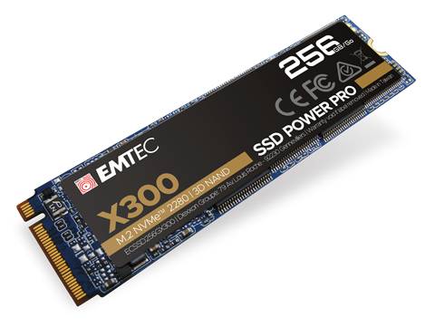 EMTEC Power Pro X300 - SSD - 256 GB - intern - M.2 2280 - PCIe 3.0 x4 (NVMe)