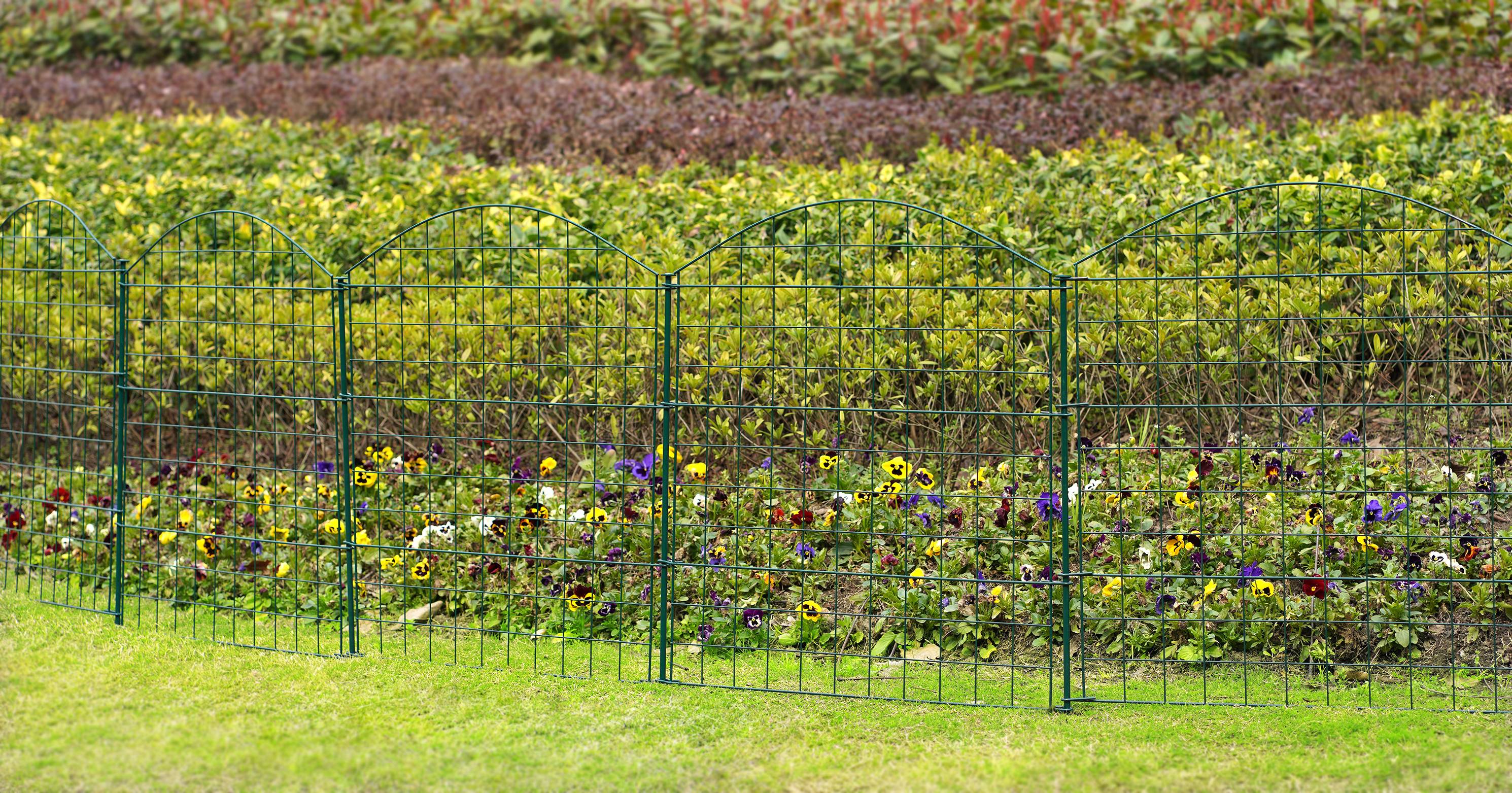 HC Garten & Freizeit Teichzaun Oberbogen Komplettset dunkelgrün