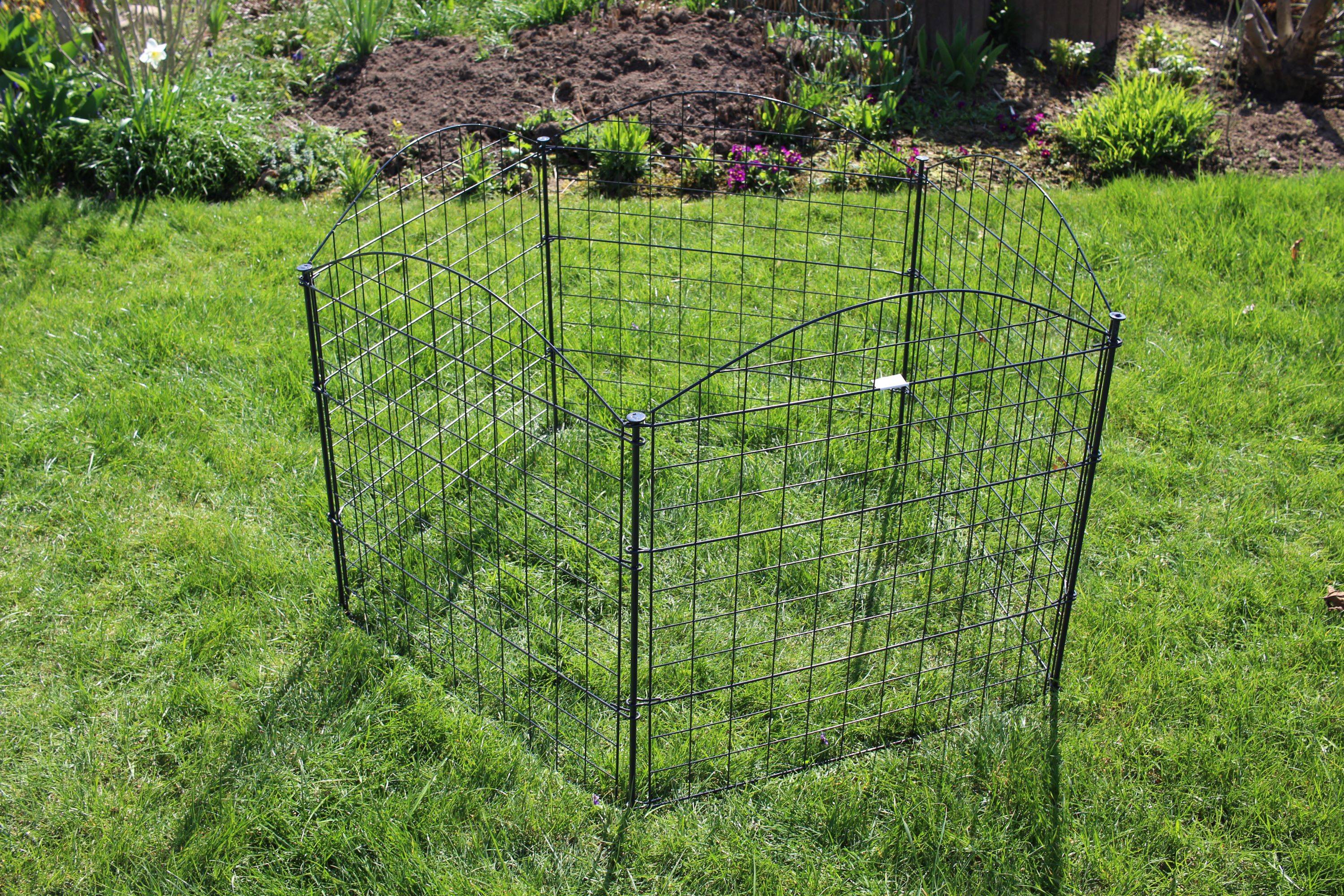 HC Garten & Freizeit Teichzaun Oberbogen Komplettset anthrazit