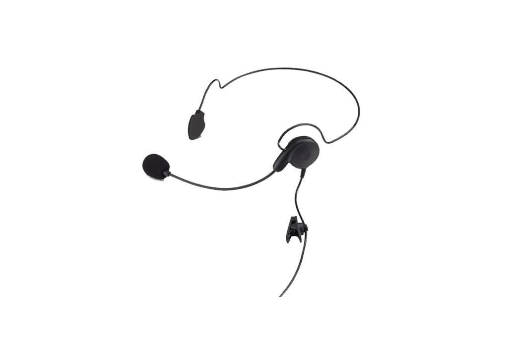 Kenwood KHS-22A Einseitiger Kopfhörer mit Lippenmikrofon, Inline-PTT Nackenbügel