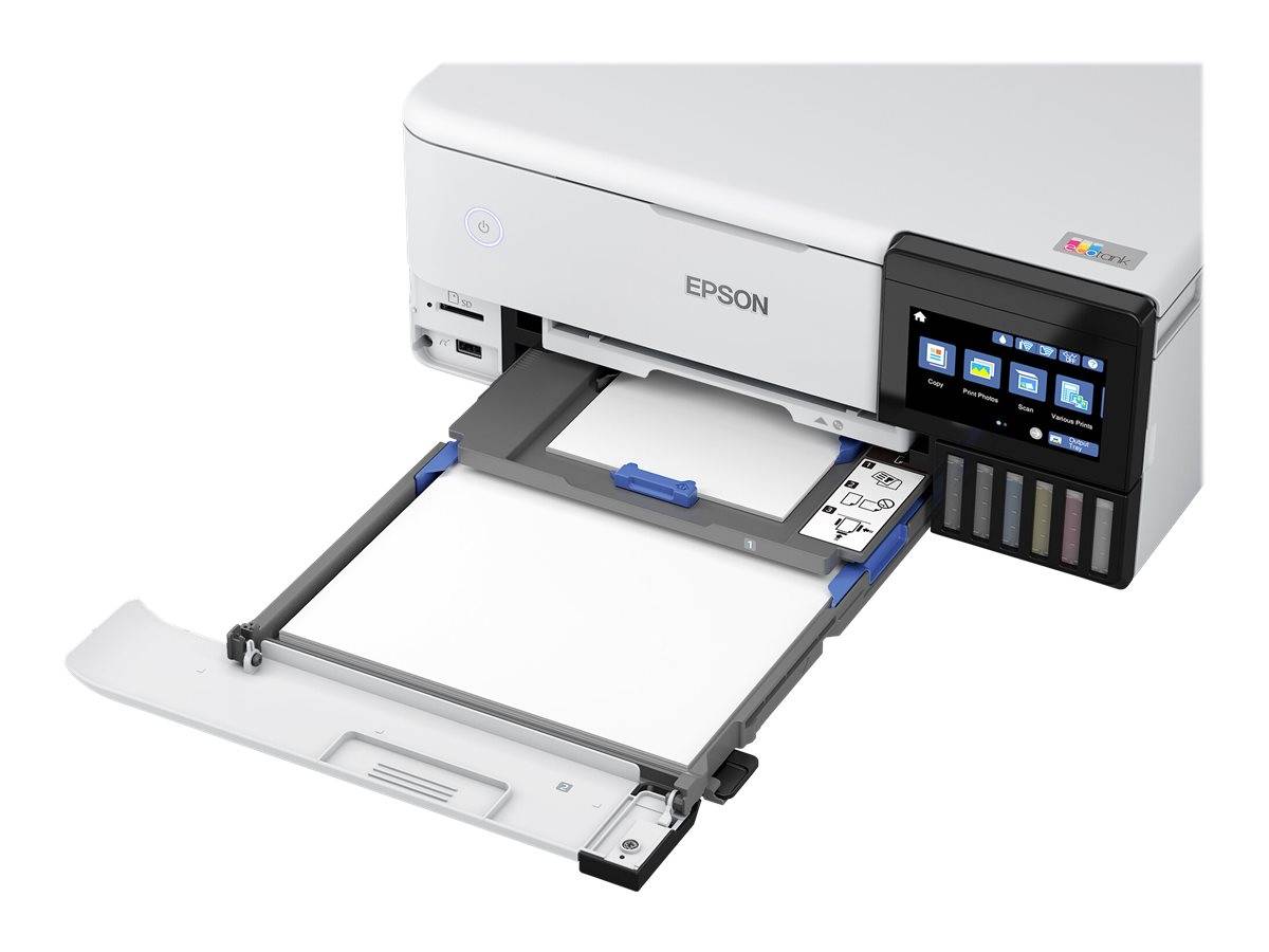 Epson EcoTank ET-8500 Multifunktionsdrucker Tintenstrahl Farbe A4 Drucker, Scanner, Kopierer Duplex, LAN, USB, WLAN