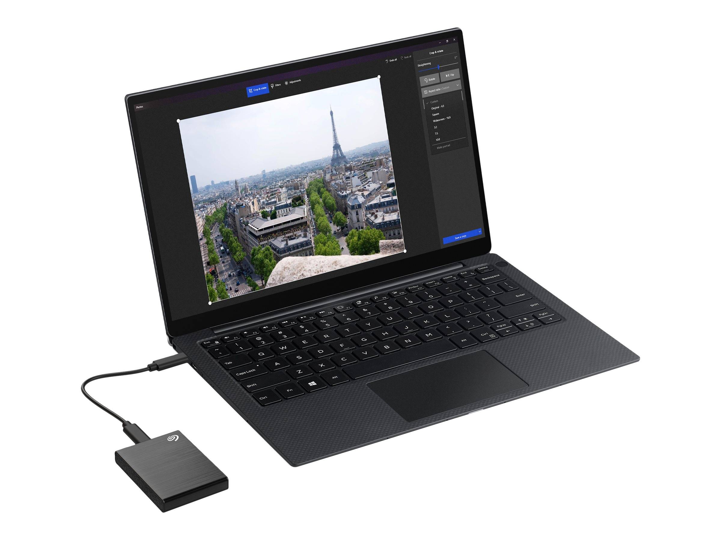 Seagate One Touch 1 TB externe SSD-Festplatte schwarz