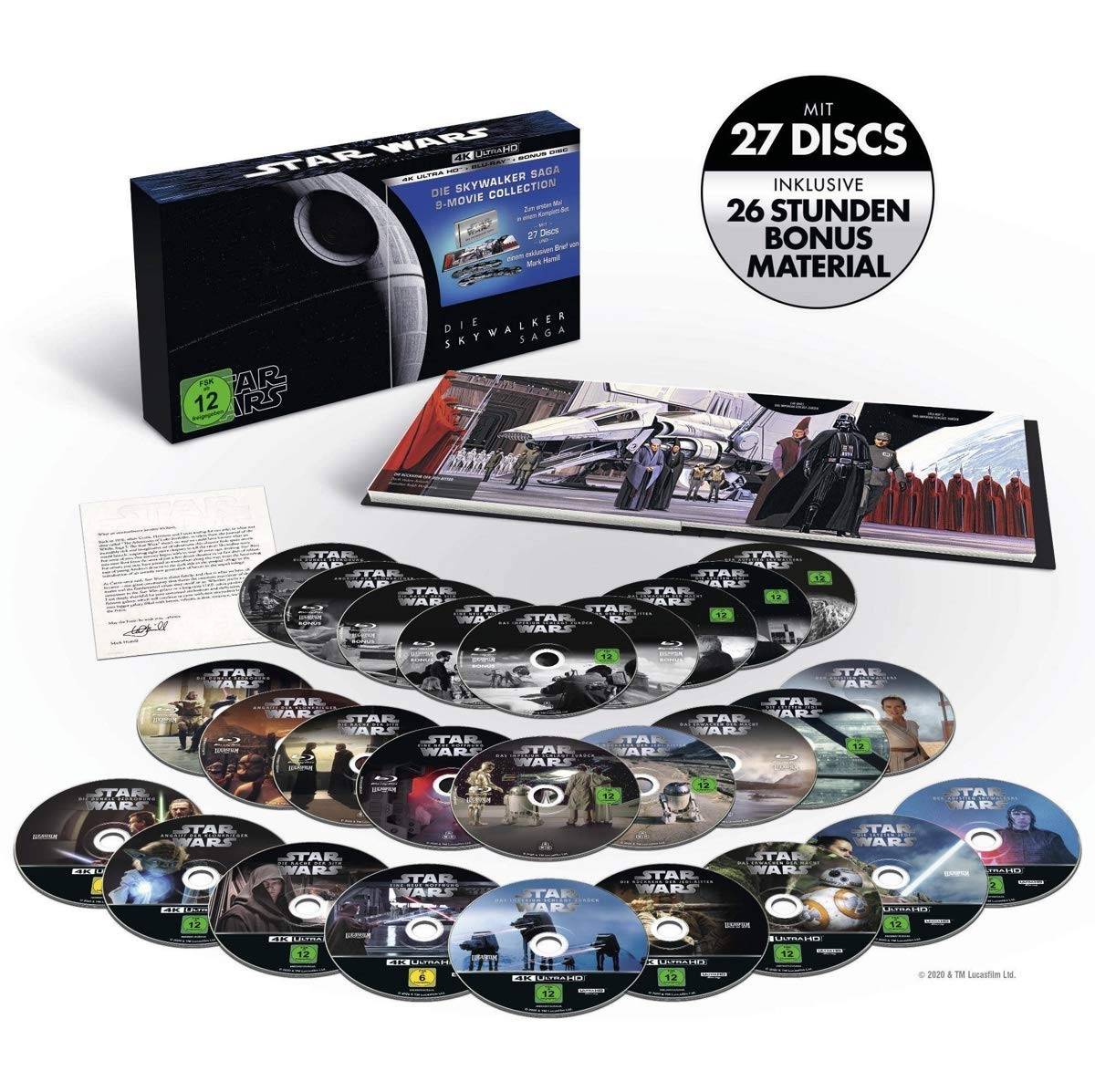 Star Wars Die Skywalker Saga / Episode I-IX / 4K Ultra HD Blu-ray + Blu-ray