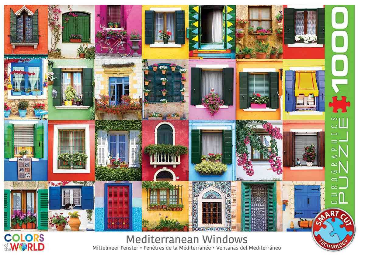 Eurographics 6000-5350 - Mittelmeerfenster, Puzzle Mittelmeerfenster, Anzahl Teile: 1000, Maße (B/H): 68 x 48 cm, Eurographics-Puzzle, Smart Cut Tech