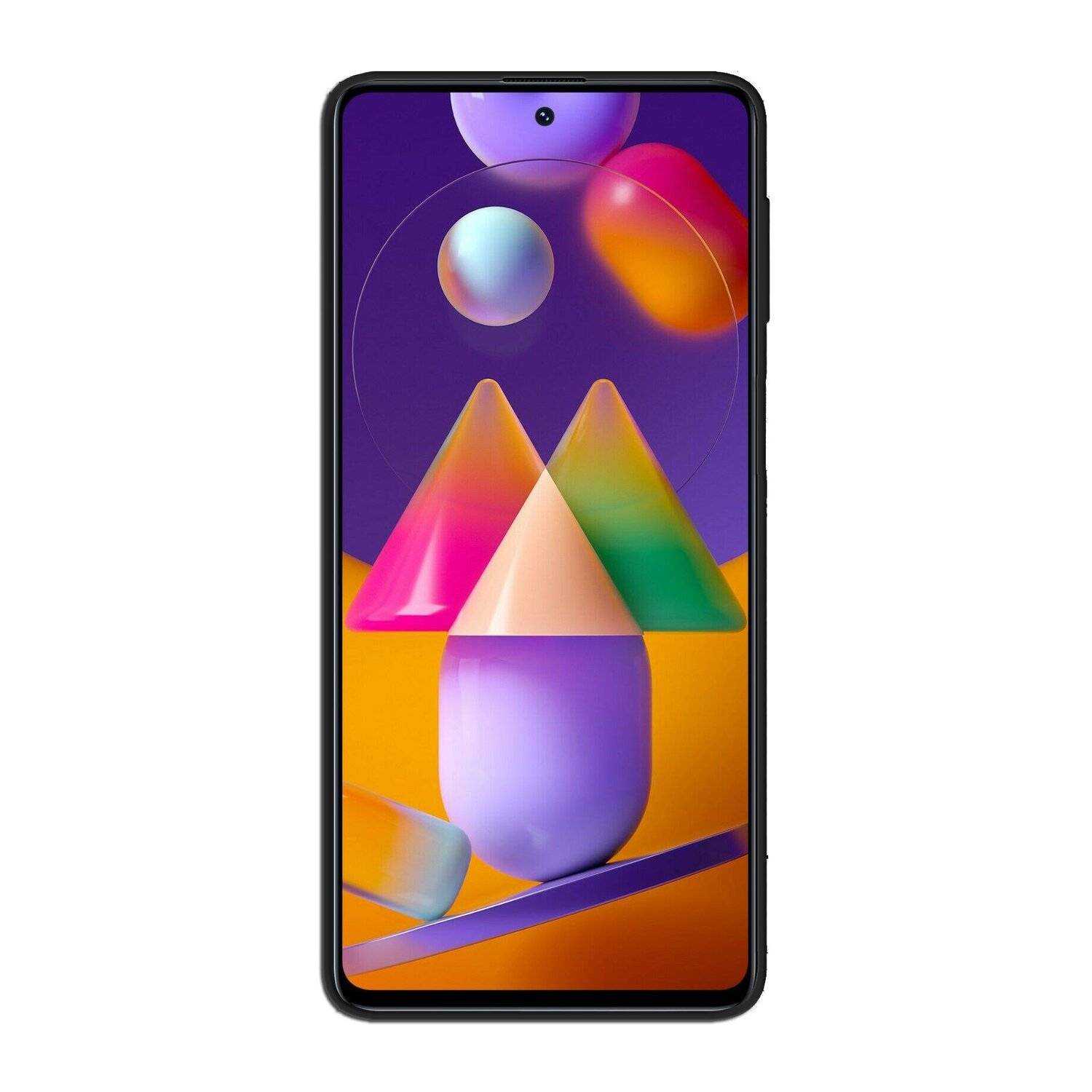 Silikon Hülle Bumper Carbon für SAMSUNG GALAXY M31 (M315F) Case TPU Soft Handyhülle Cover Schutzhülle Schwarz