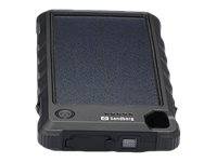 Sandberg Outdoor Solar Powerbank 10000 - Solar-Powerbank - 10000 mAh - 37 Wh - 3 A (USB, 24 pin USB-C)