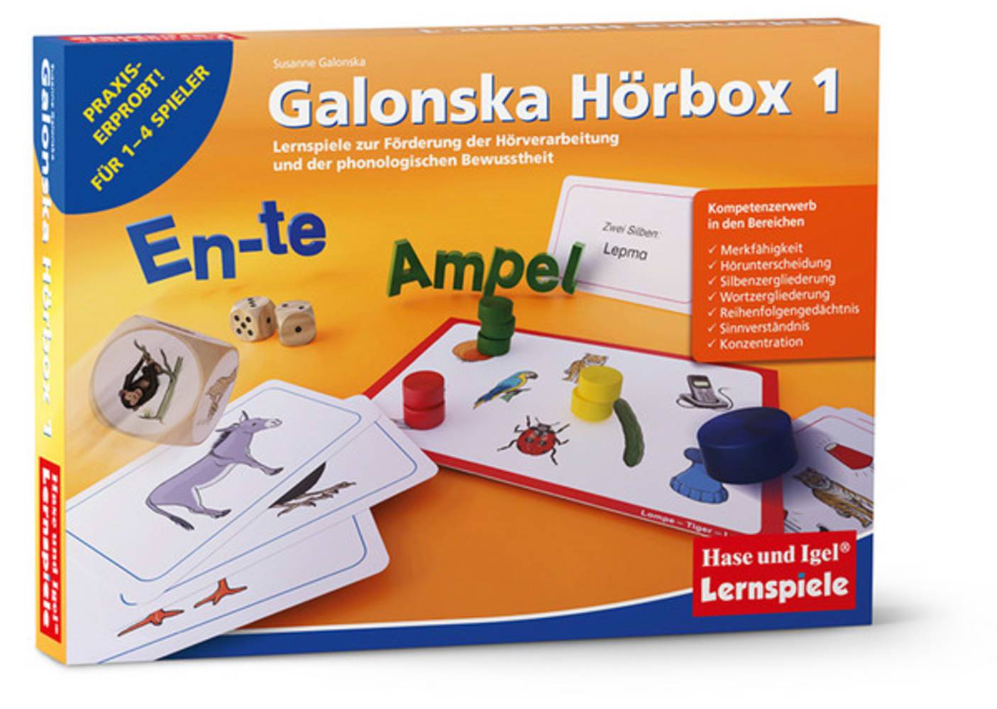 Galonska Hörbox 1 (Kinderspiel) Lernspiele zur Förderung der Hörverarbeitung und der phonologischen Bewusstheit