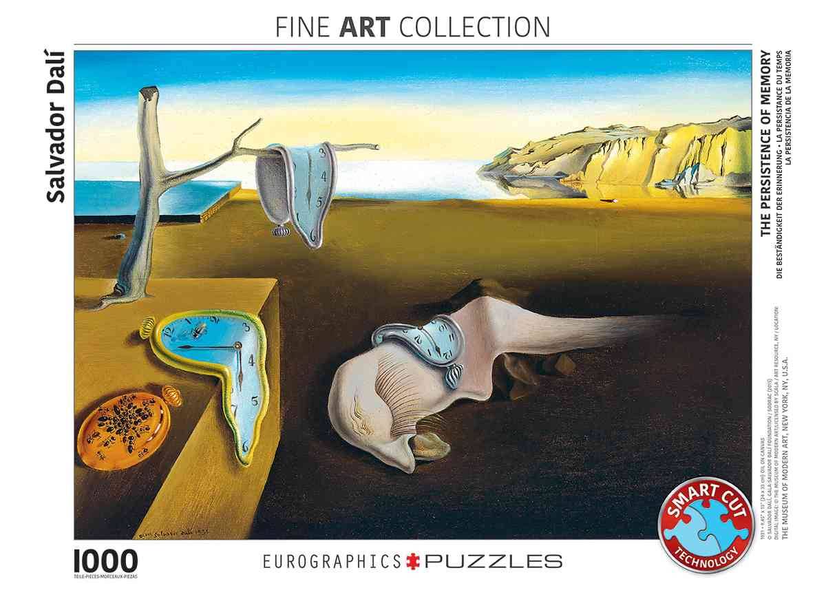 Eurographics 6000-0845 - Die Beständigkeit der Erinnerung von Salvador Dalí, Puzzle Die Beständigkeit der Erinnerung, Anzahl Teile: 1000, Maße (B/