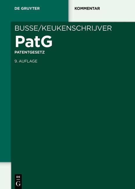 Patentgesetz De Gruyter Kommentar
