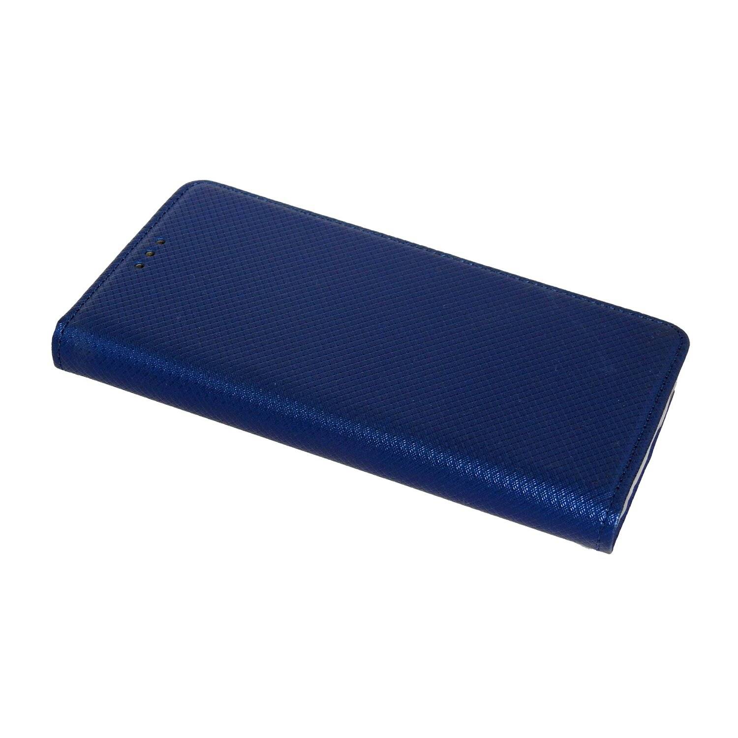 Buch Tasche "Smart" kompatibel mit SAMSUNG GALAXY XCOVER 5 (G525F) Handy Hülle mit Standfunktion, Kartenfach Blau