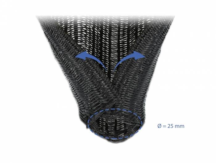 Delock Braided Sleeving self-closing - Geflechtschlauch