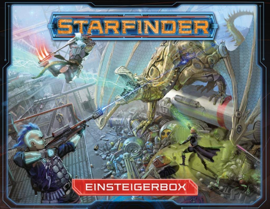 Starfinder Einsteigerbox Spieleranzahl: 2-7, Spieldauer (Min.): 60, Starterset für Rollenspiel, Inhalt: Heldenhandbuch, Spielleiterhandbuch