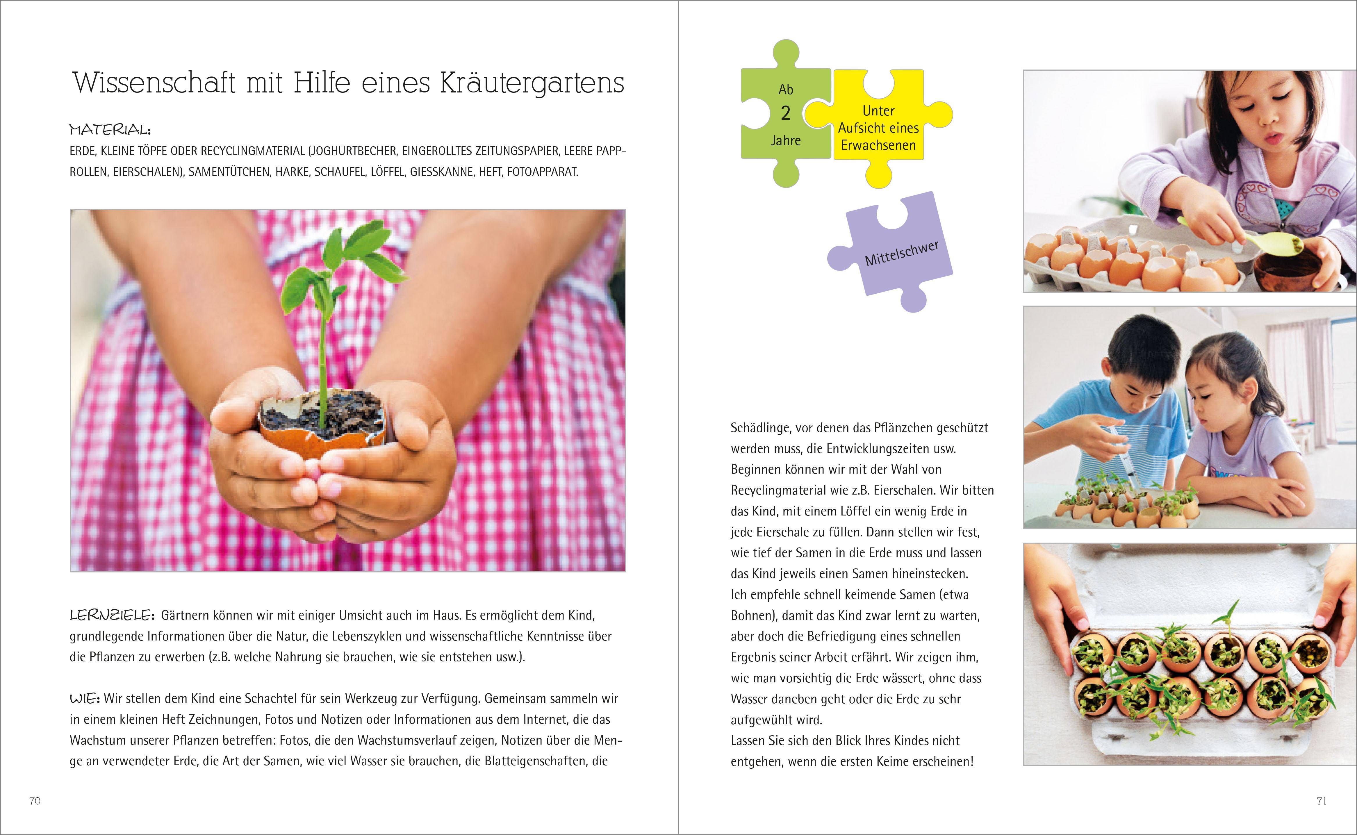 Montessori - Ideen für zu Hause Kreative Anleitungen für Kinder von 1 bis 6
