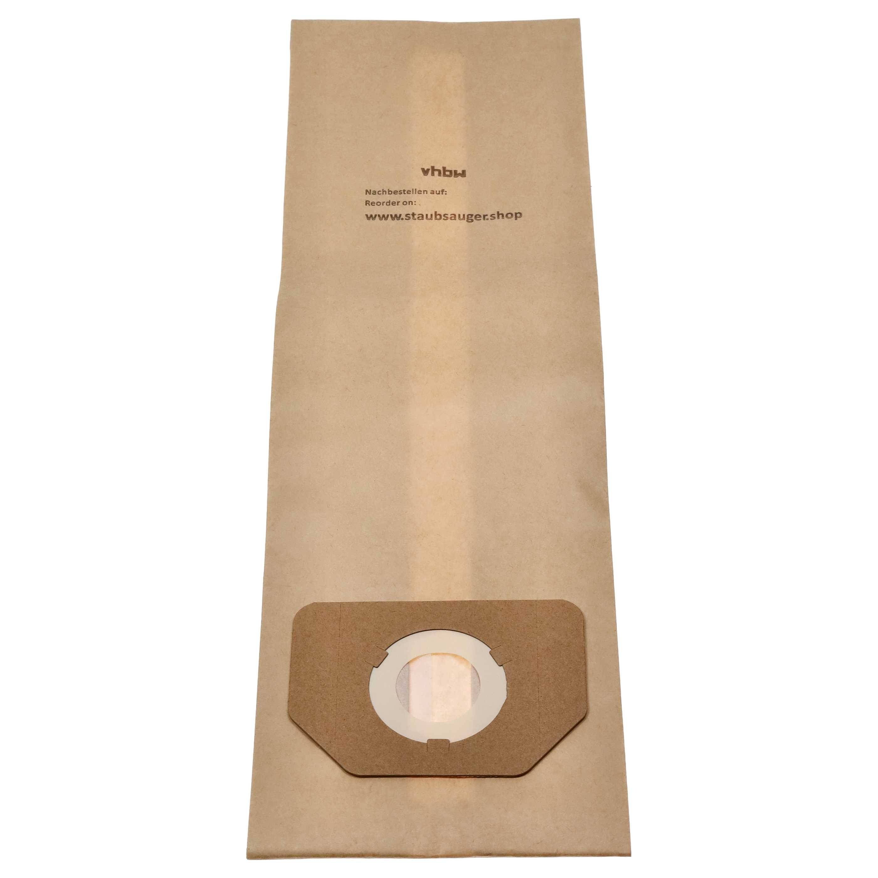 Staubsaugerbeutel mit runder Papierdeckel-Öffnung, geeignet zum Sammeln von Staub und Schmutz.