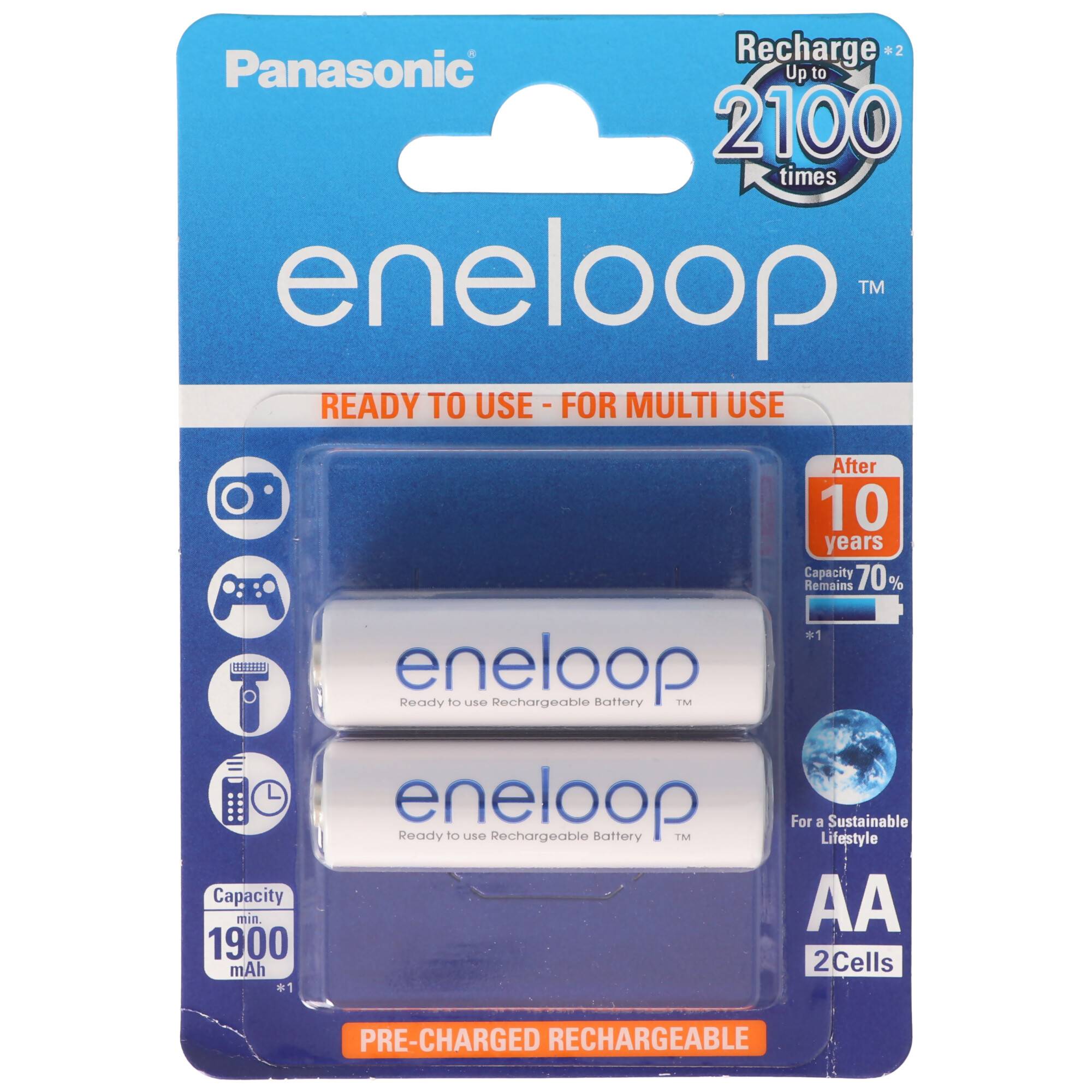 Akku passend für ABUS Funkalarmzentrale Secvest FU8000, 6x Akku Mignon und AccuSafe AA