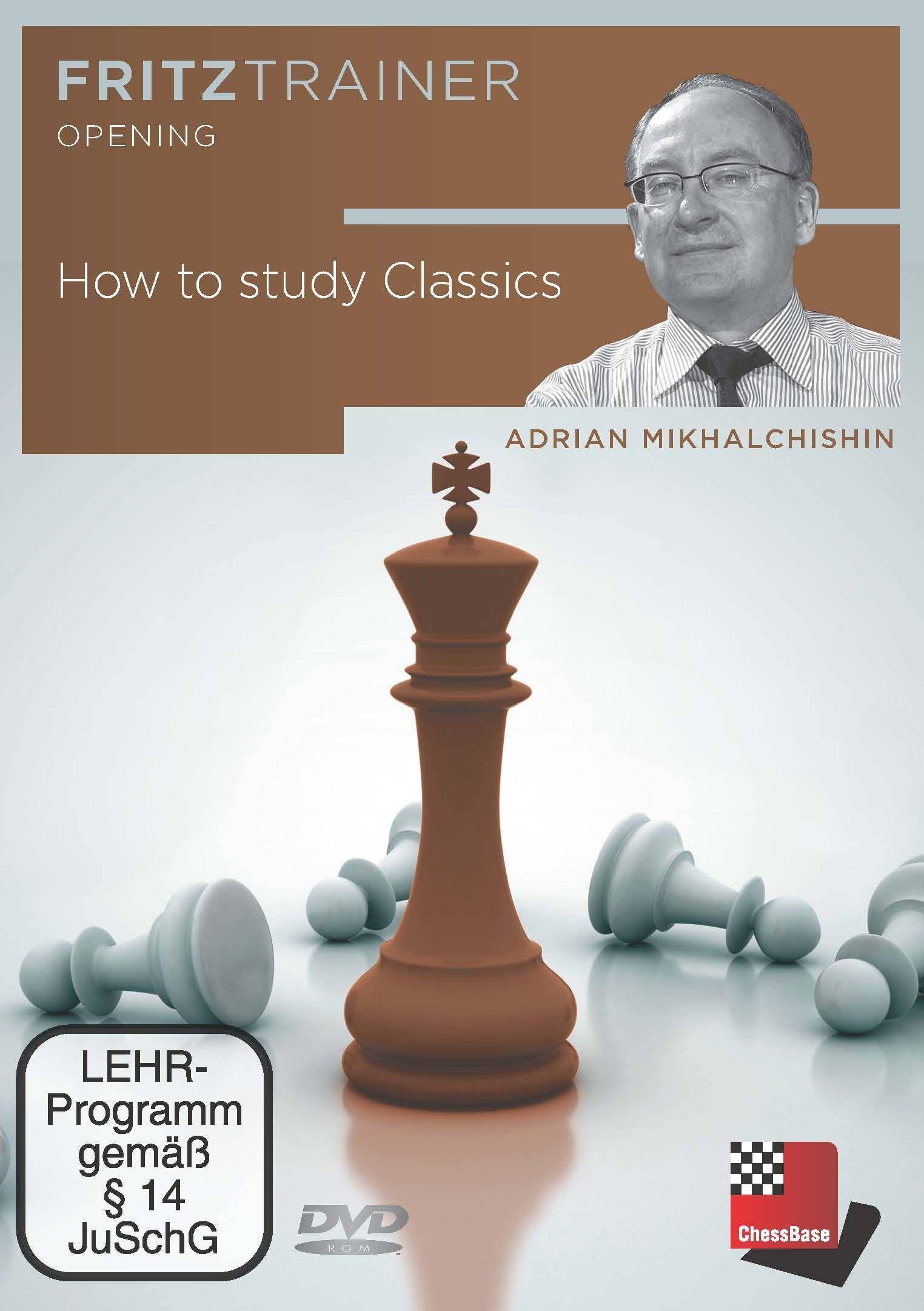 How to study Classics, DVD-ROM Fritztrainer - interaktives Videoschachtraining. Windows