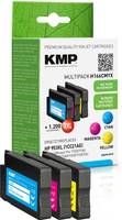 KMP MULTIPACK H166CMYX - 3er-Pack - Hohe Ergiebigkeit - Gelb, Cyan, Magenta - kompatibel - Tintenpatrone (Alternative zu