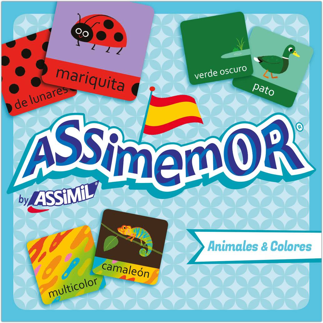 Assimemor, Animales & Colores - Tiere & Farben (Kinderspiel) Das kinderleichte Spanisch-Gedächtnisspiel