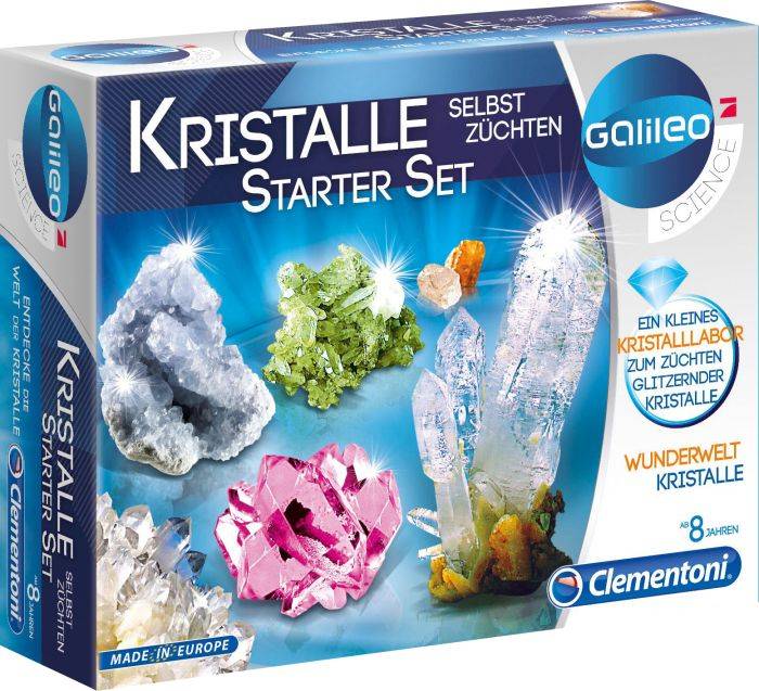 Kristalle selbst züchten, Starter-Set (Experimentierkasten) Ein kleines Kristalllabor zum Züchten glitzernder Kristalle. Wunderwelt Kristalle