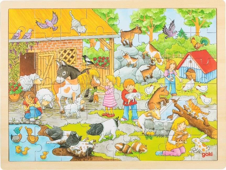 Einlegepuzzle Streichelzoo (Kinderpuzzle)