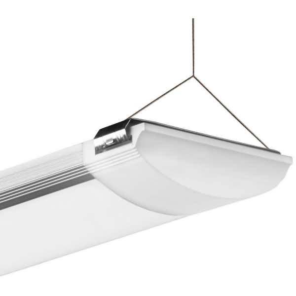 LED-Deckenleuchte 120cm weiß-silberfarben