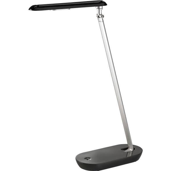 LED-Tischleuchte schwarz/silber